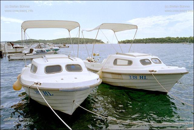 die Boote von Goran Franulovic in Mali Losinj