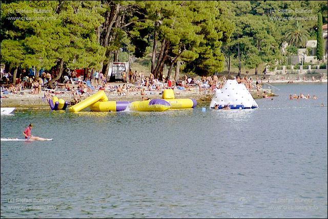 Aquapark in der Cikat Bucht bei Mali Losinj