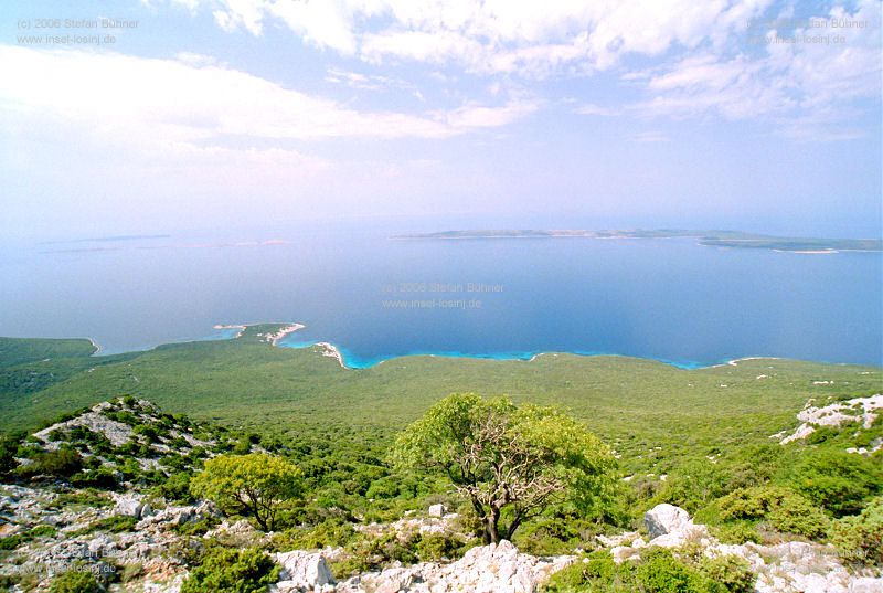 der Gebirgszug des Osorscica bei Nerezine / Osor auf der Insel Losinj