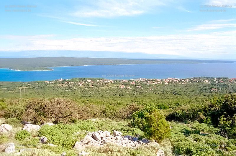 der Gebirgszug des Osorscica bei Nerezine / Osor auf der Insel Losinj