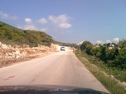 Baustelle der Umgehungsstrae um Nerezine und Sv. Jakov auf der Insel Losinj'