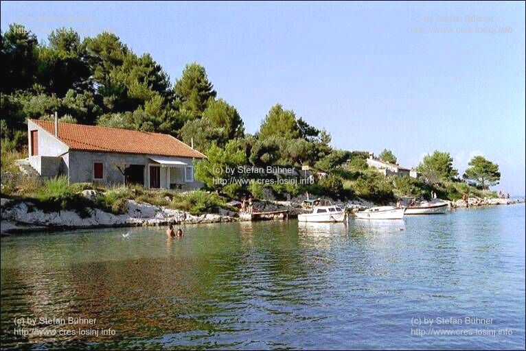 die Bucht Valdarke zwischen Veli Losinj und Mali Losinj