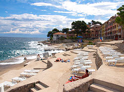 Strand am Hotel Punta in Veli Losinj