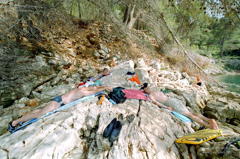 die Schwarze Bucht zwischen Veli Losinj und Mali Losinj