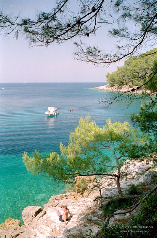 die Schwarze Bucht zwischen Veli Losinj und Mali Losinj