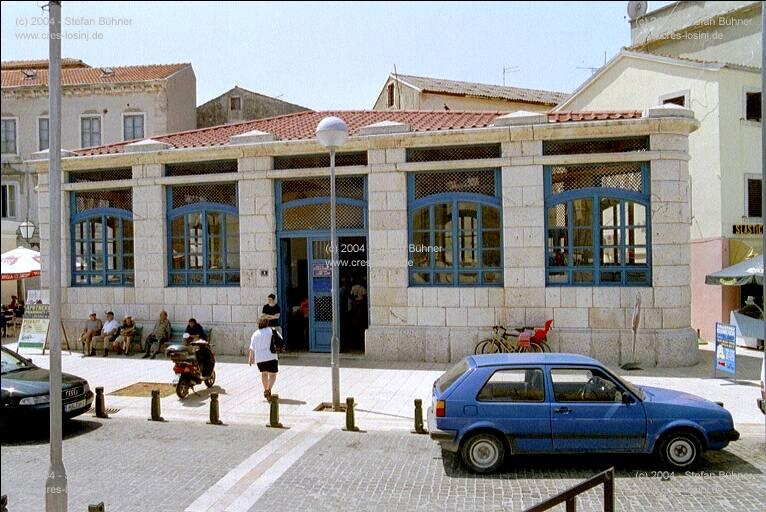 Fischhalle im Hafen von Mali Losinj