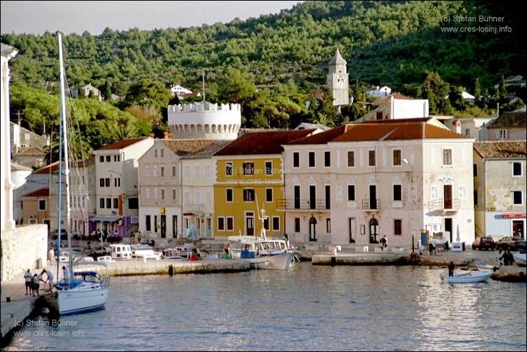 der Hafen von Veli Losinj in Kroatien